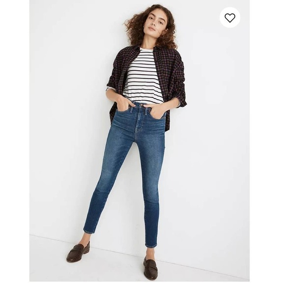 Madewell 10" High-Rise Skinny Jeans in Winston Wash-27 - Picture 4 of 6